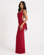 Loovay Fleurina Maxi Jurk met Open Rug