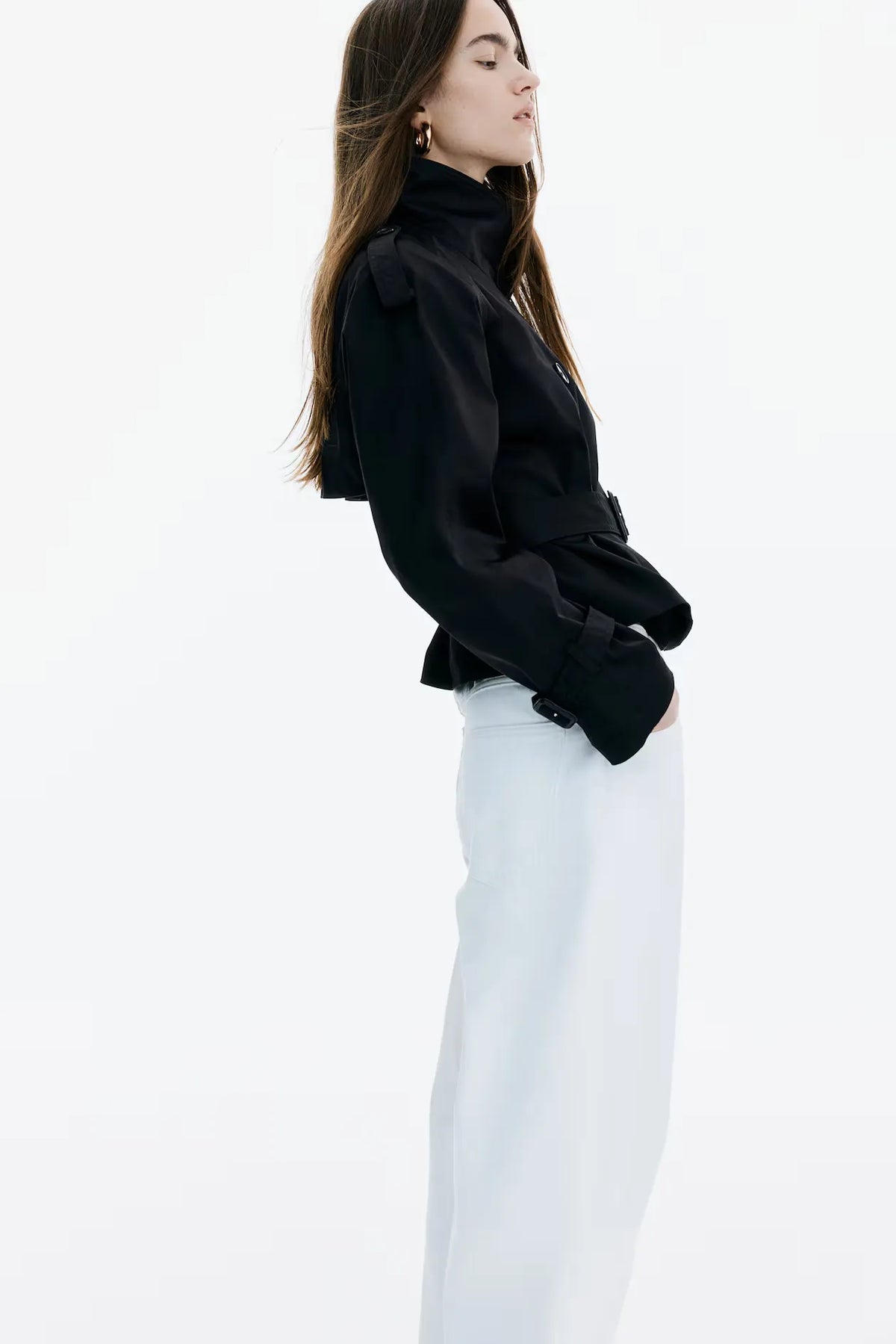 Loovay Amorélie Korte Trenchcoat met Ceintuur