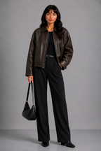 Loovay Varelle Bomberjas met Leren Look