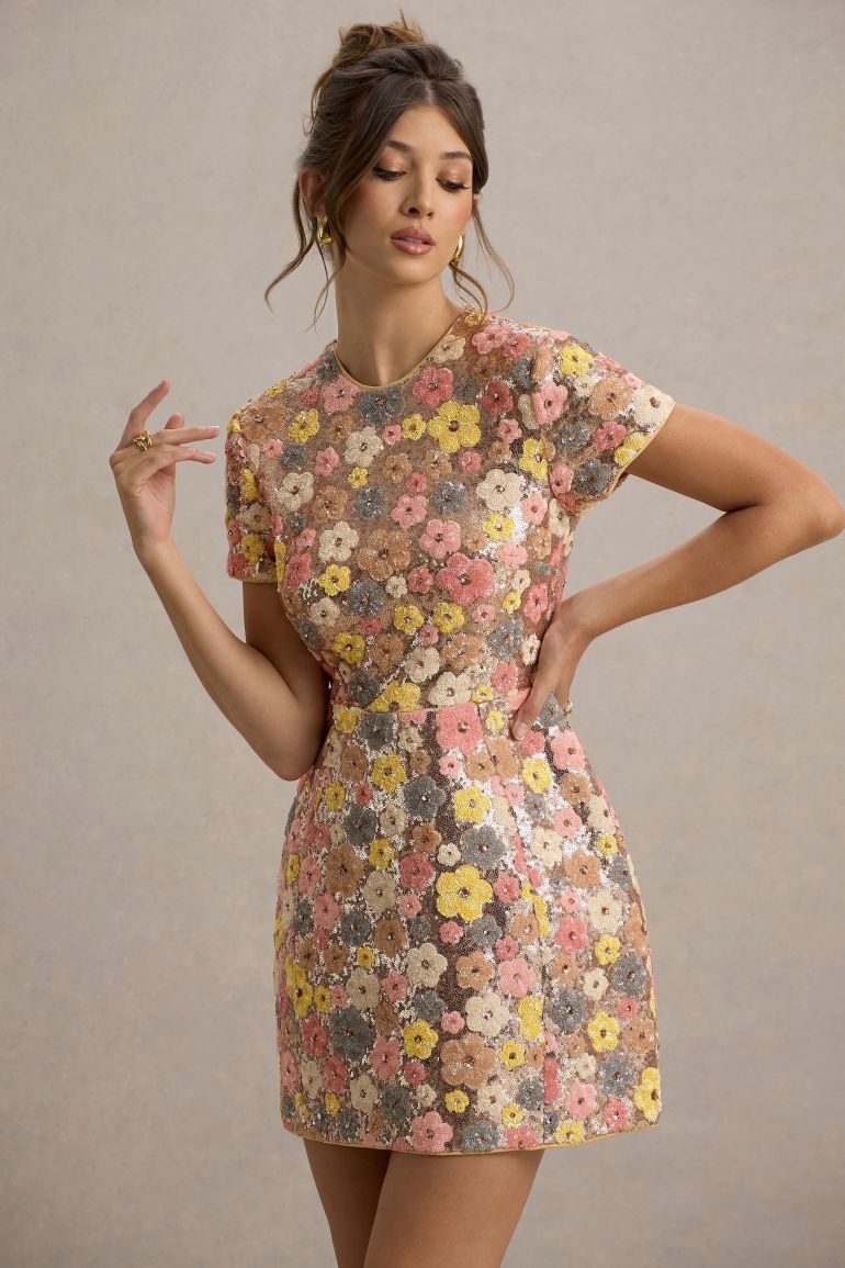 Loovay Fleurina Jurk, Bloemenprint Mini