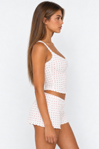 Loovay Notelune Pyjamaset met Stippenprint