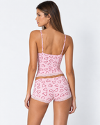 Loovay Coeurine Pyjamaset met Hartjesprint