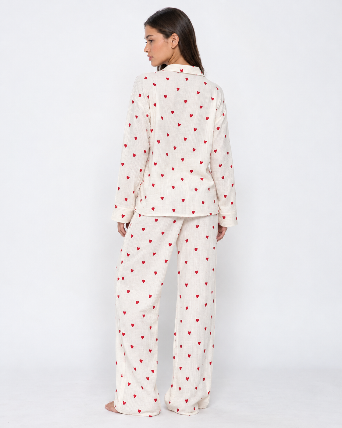 Loovay Amourine Pyjamaset met Blouse en Lange Broek