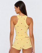 Loovay Amivora Pyjamaset met Hartjesprint en Tanktop