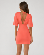 Loovay Mirelune Mini Jurk met Open Rug