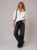 Loovay Mevrine Sweater met Halve Rits