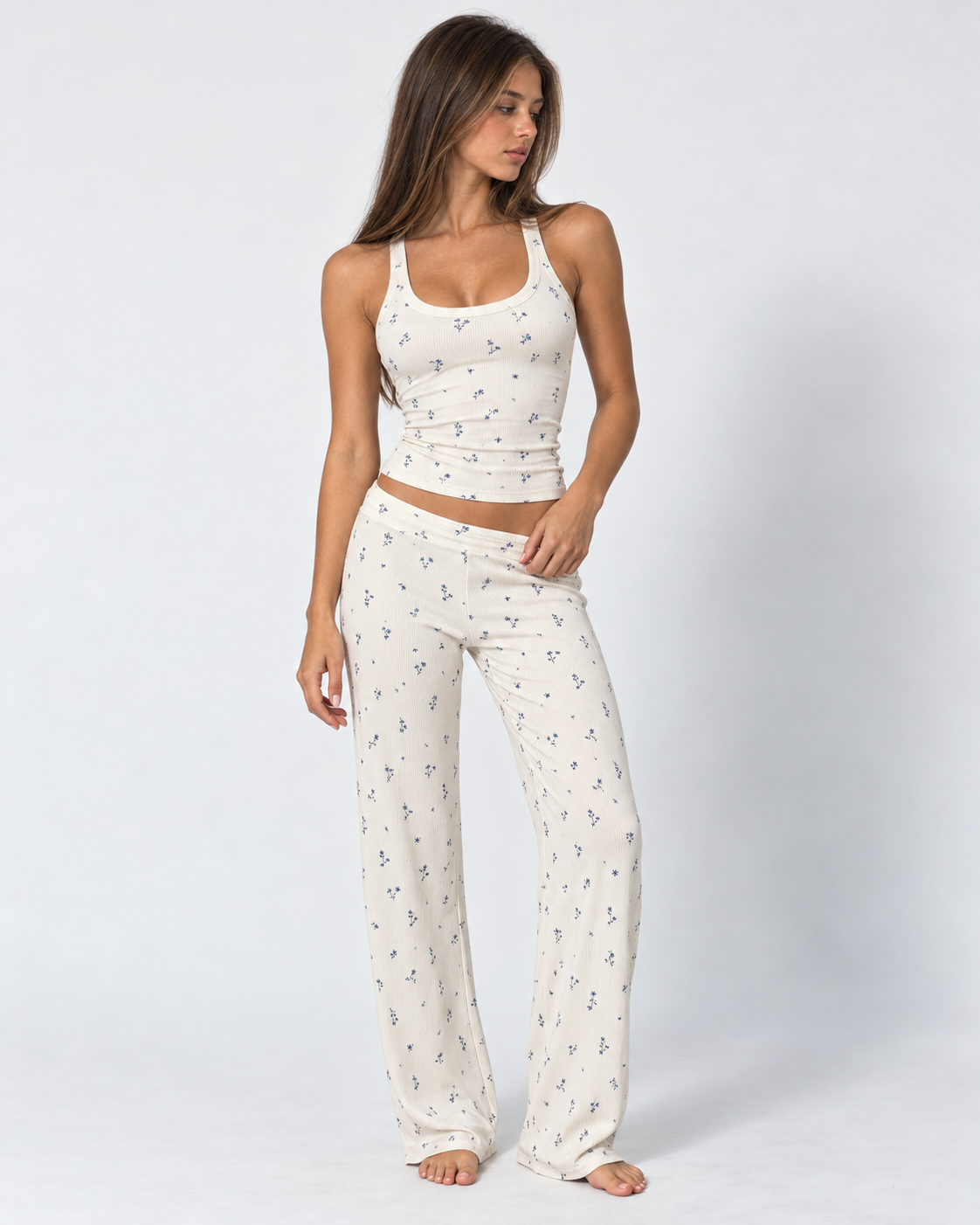 Loovay Florematin Geribde Pyjamaset