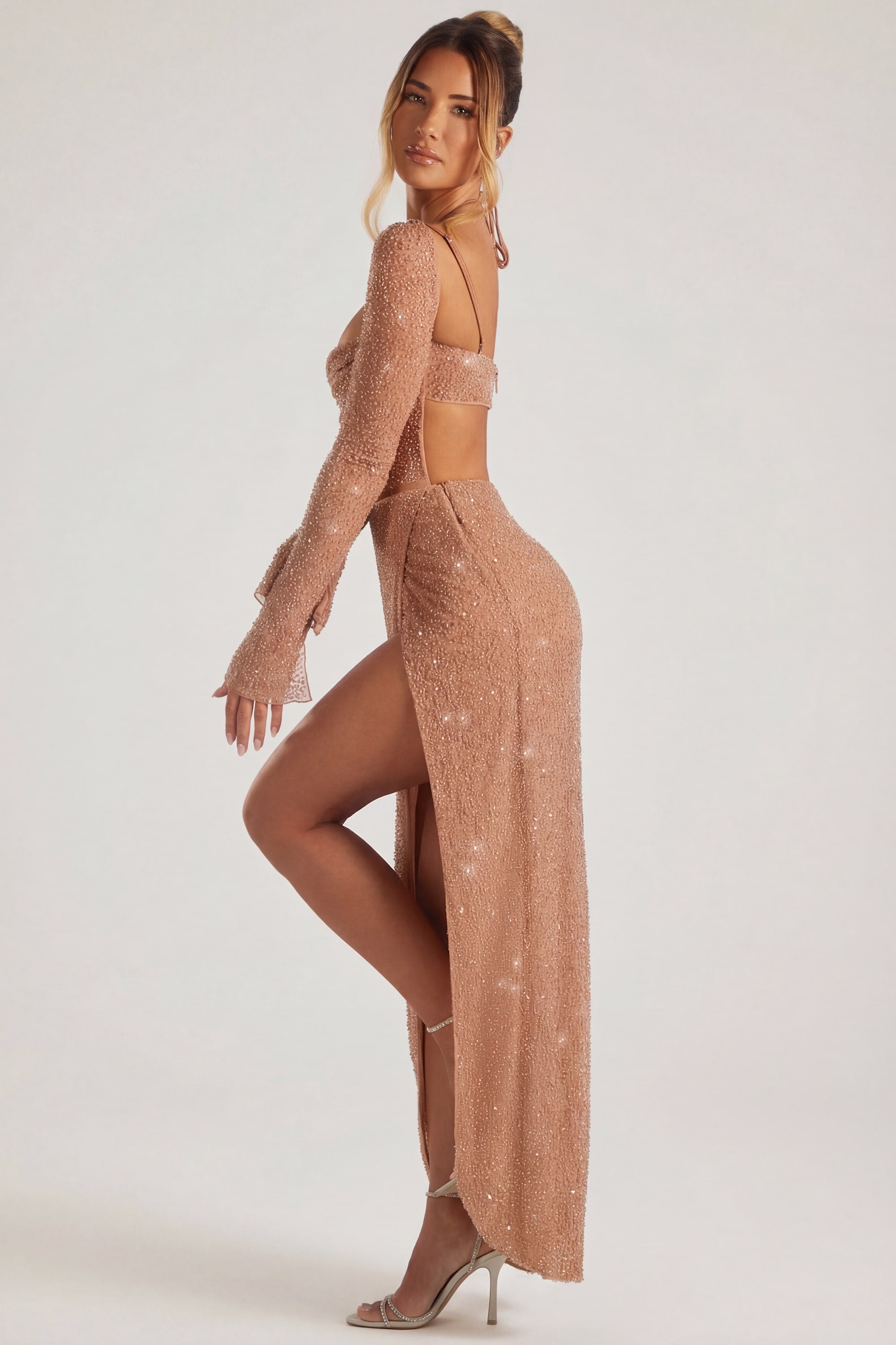 Loovay Élanora, Luxe Glitter Maxi Jurk