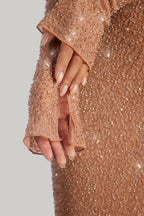 Loovay Élanora, Luxe Glitter Maxi Jurk