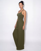 Loovay Lioren Jumpsuit met Wijde Pijpen