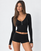 Loovay Matinelle Pyjamaset met Lange Mouwen en Shorts