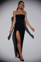 Loovay Étovera, Strapless Glitter Maxi Jurk