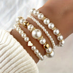 Loovay Levoria Armbanden Set, Kunstparel Design
