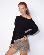 Loovay Avienne Asymmetrische Off-Shoulder Top