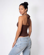 Loovay Corselle Top, Halter Corset Top
