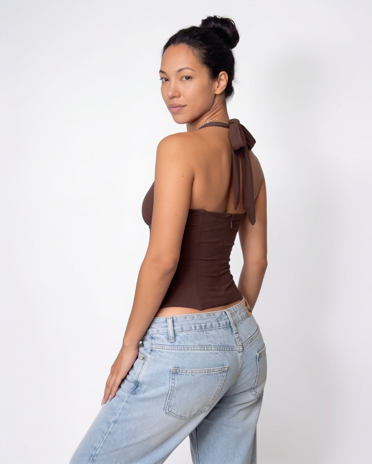 Loovay Corselle Top, Halter Corset Top