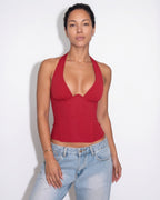 Loovay Corselle Top, Halter Corset Top