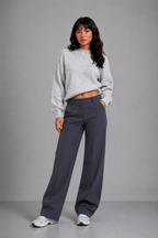 Loovay Norevine Pantalon met Hoge Taille