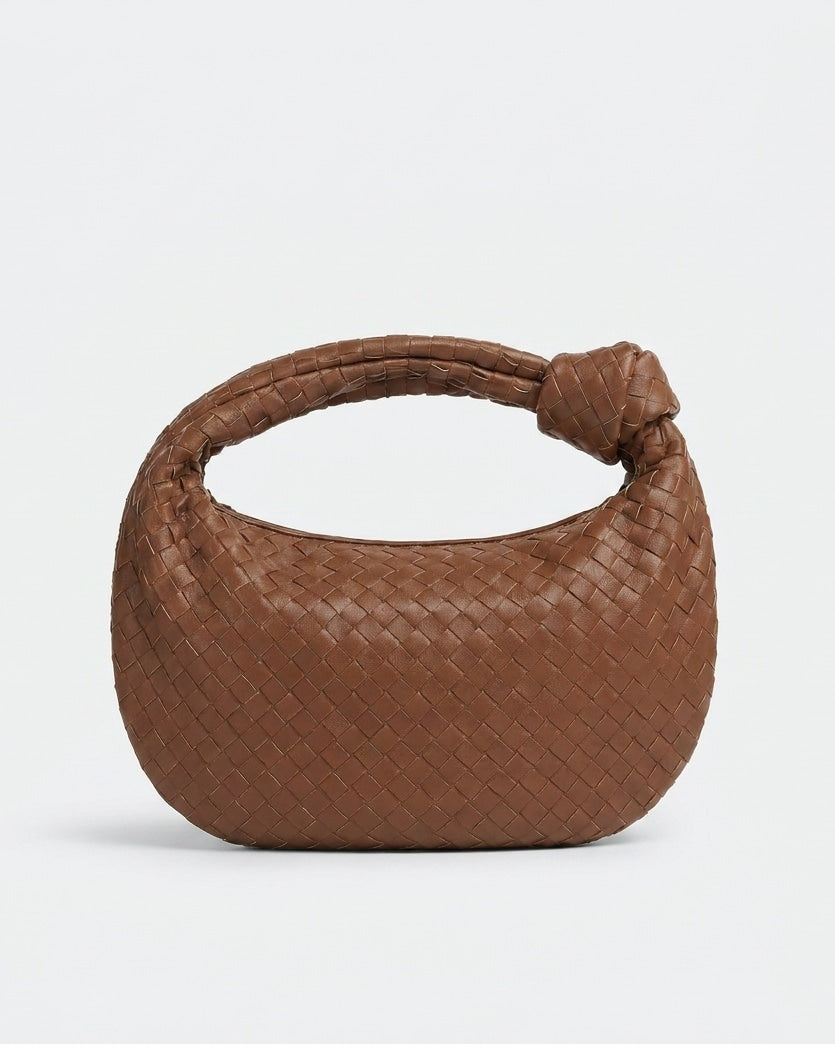 Loovay Colette Gevlochten Hobo Tas met Knoopdetail