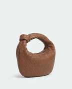 Loovay Colette Gevlochten Hobo Tas met Knoopdetail