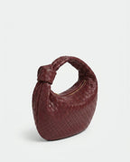 Loovay Colette Gevlochten Hobo Tas met Knoopdetail
