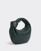Loovay Colette Gevlochten Hobo Tas met Knoopdetail