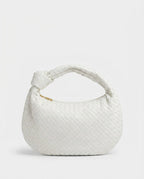 Loovay Colette Gevlochten Hobo Tas met Knoopdetail