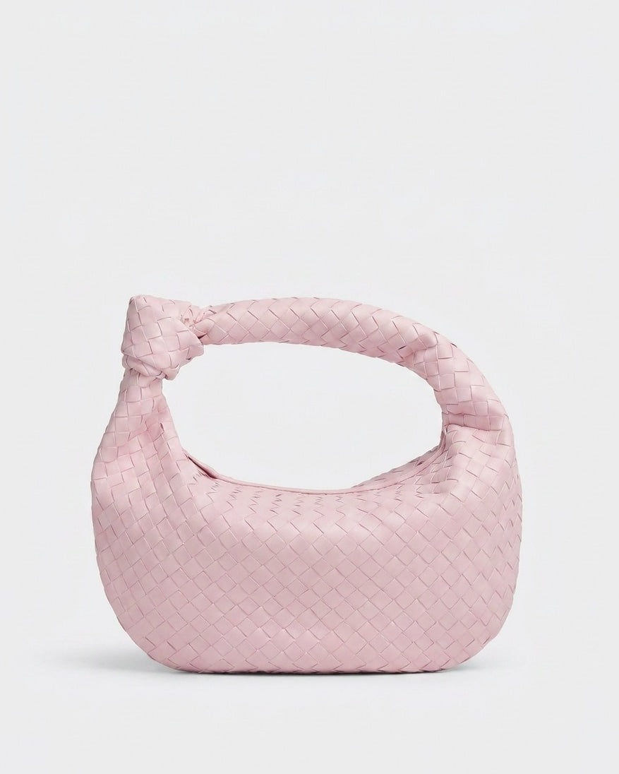 Loovay Colette Gevlochten Hobo Tas met Knoopdetail