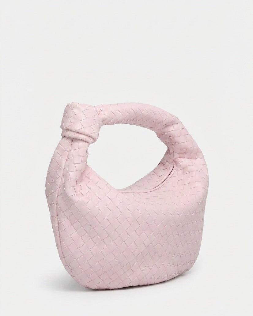 Loovay Colette Gevlochten Hobo Tas met Knoopdetail