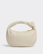 Loovay Colette Gevlochten Hobo Tas met Knoopdetail