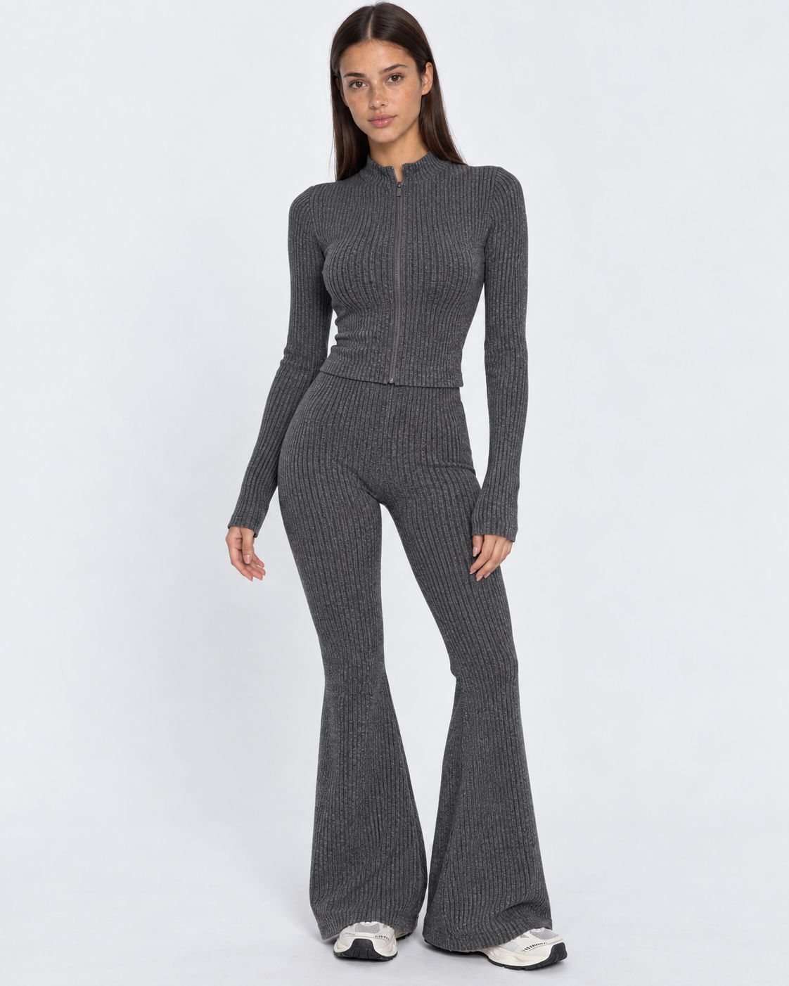 Loovay Maillora Gebreide Set met Ritsvest