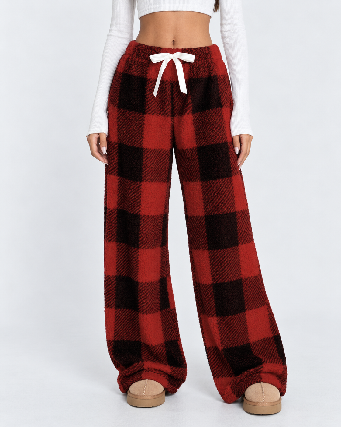 Loovay Damier Teddy Lounge Broek