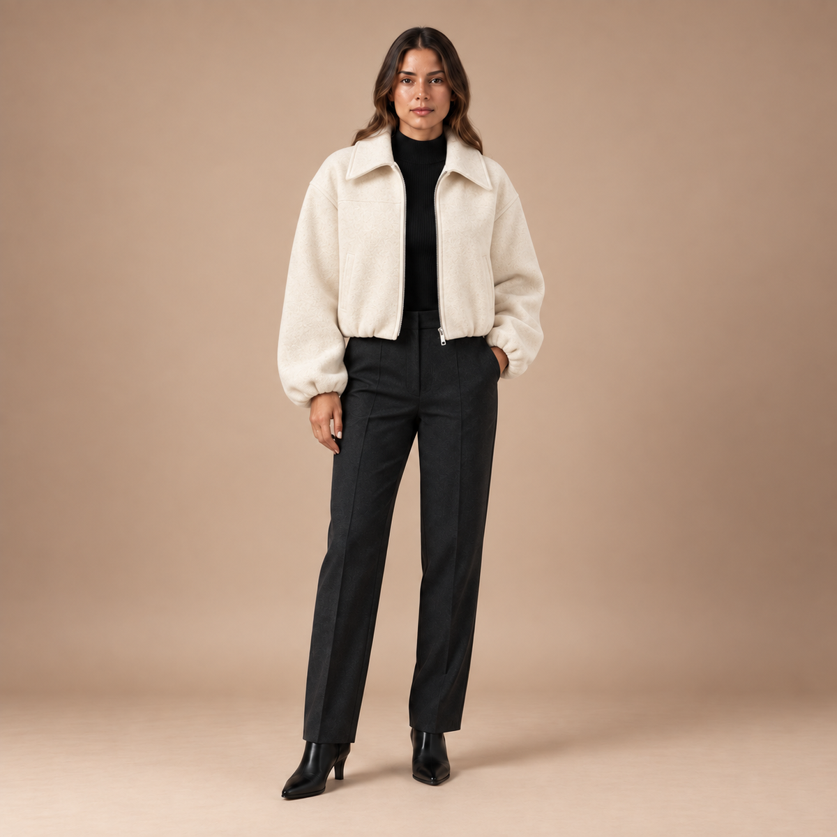 Loovay Larelle Tweedlook Blouson Jas