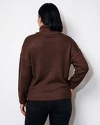 Loovay Rosavienne Kabelgebreide Coltrui, Oversized Pasvorm