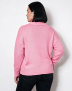 Loovay Rosavienne Kabelgebreide Coltrui, Oversized Pasvorm