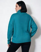 Loovay Rosavienne Kabelgebreide Coltrui, Oversized Pasvorm