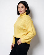 Loovay Rosavienne Kabelgebreide Coltrui, Oversized Pasvorm