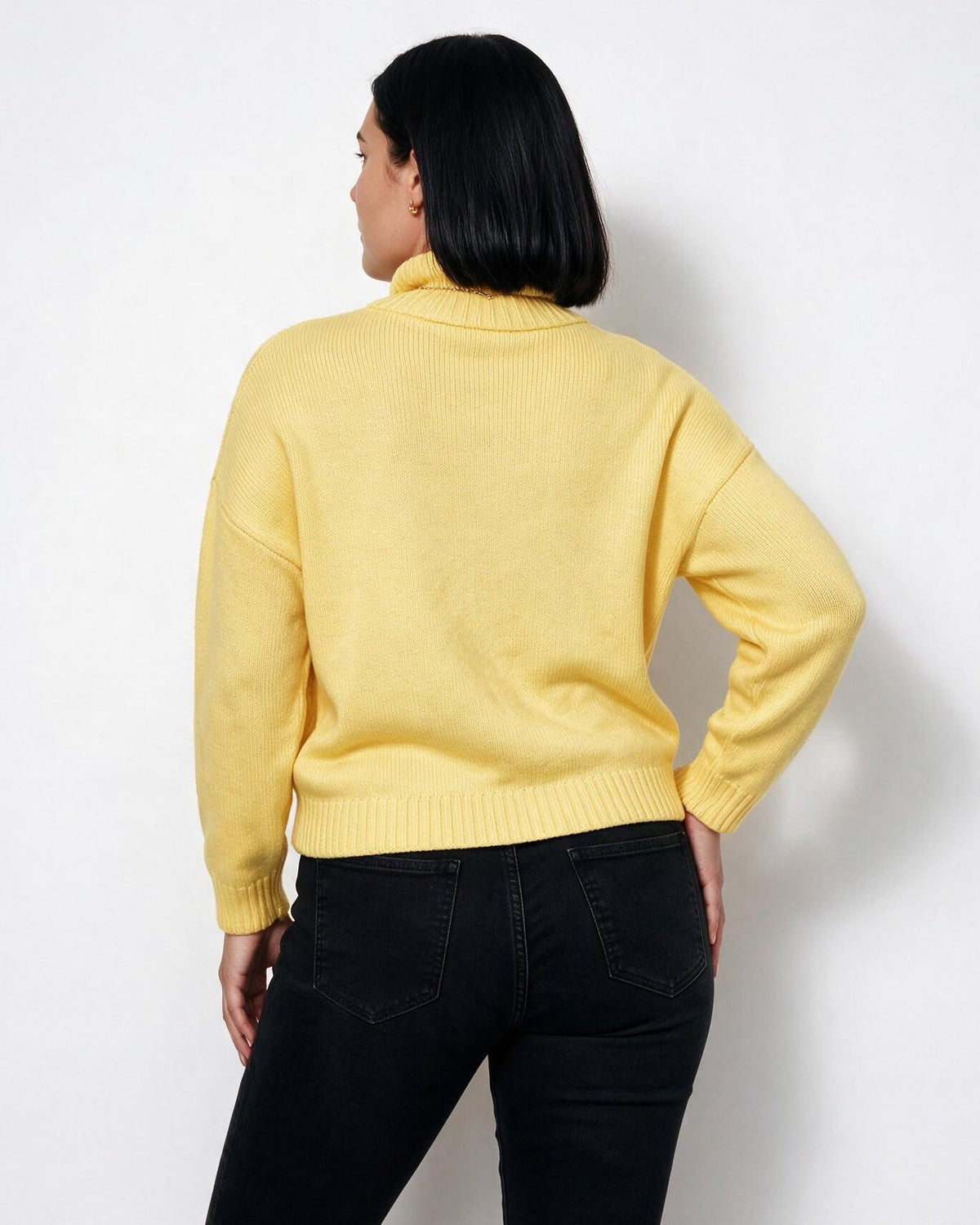 Loovay Rosavienne Kabelgebreide Coltrui, Oversized Pasvorm