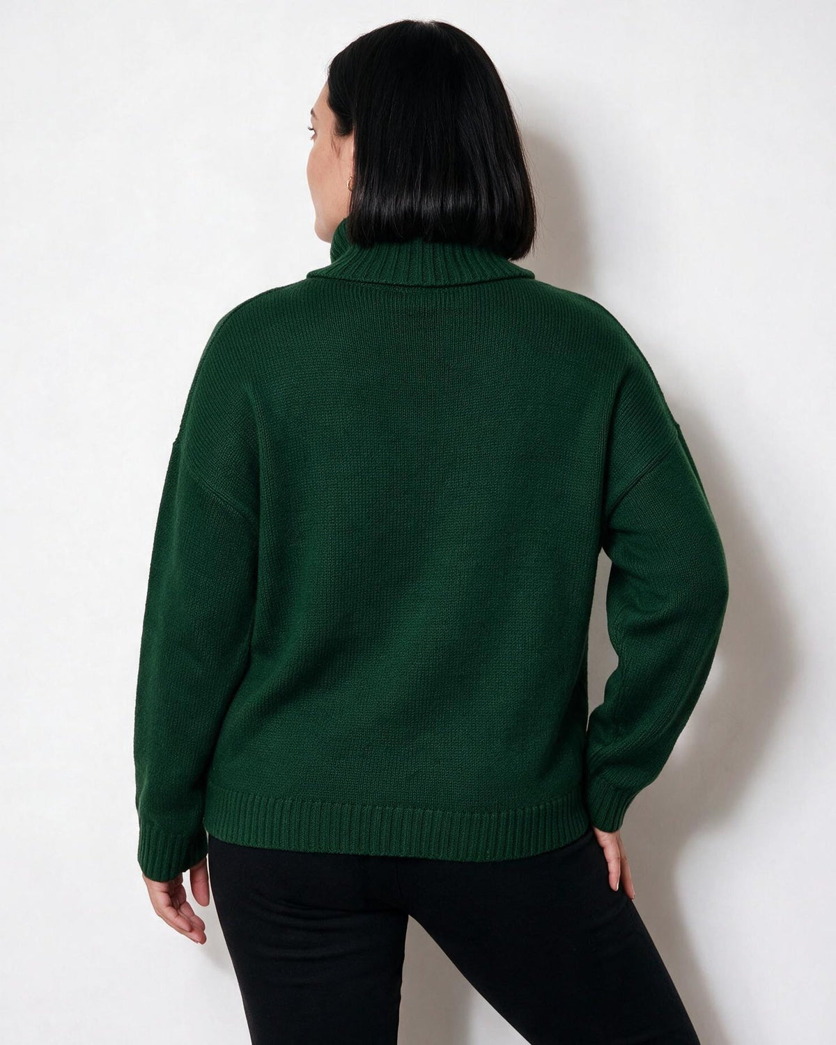 Loovay Rosavienne Kabelgebreide Coltrui, Oversized Pasvorm