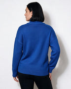 Loovay Rosavienne Kabelgebreide Coltrui, Oversized Pasvorm