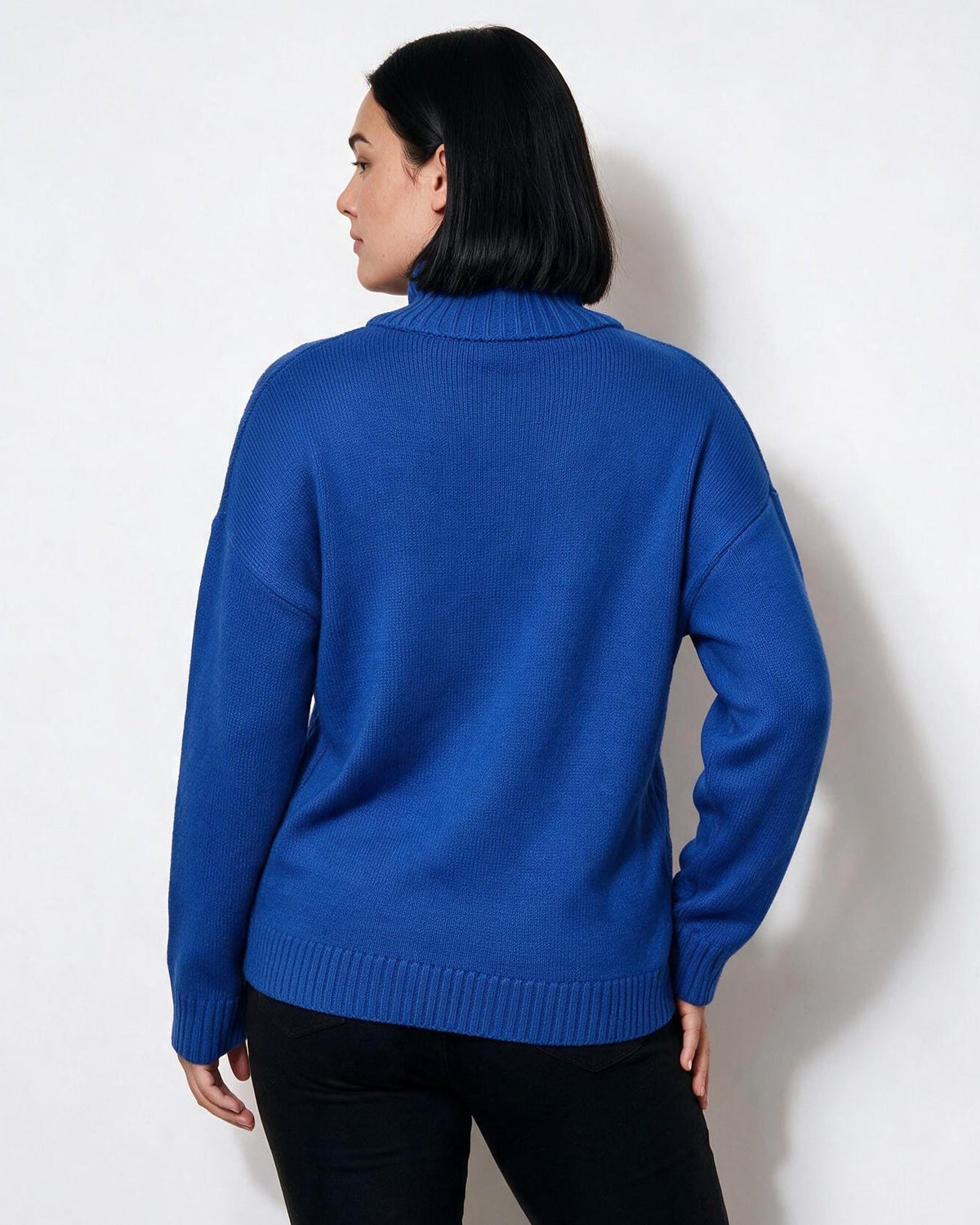Loovay Rosavienne Kabelgebreide Coltrui, Oversized Pasvorm
