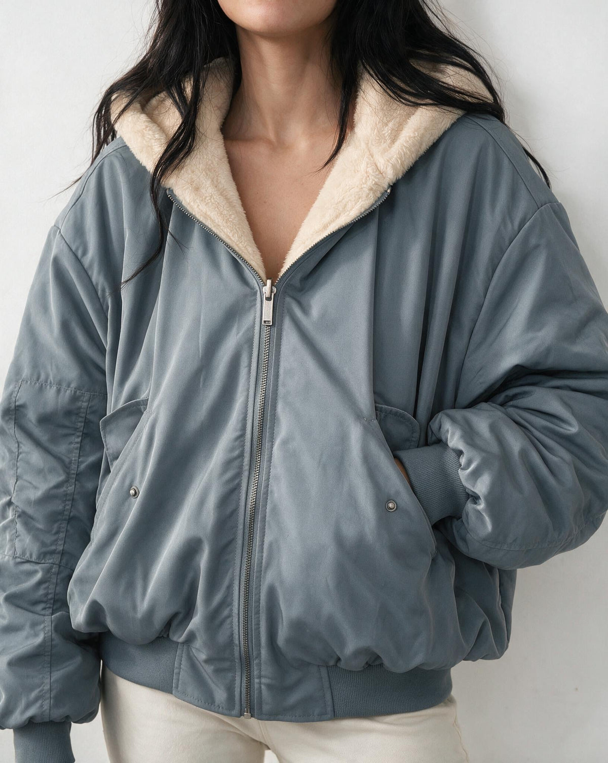 Loovay Nivelle Jas, Oversized Bomberjack met Teddyvoering
