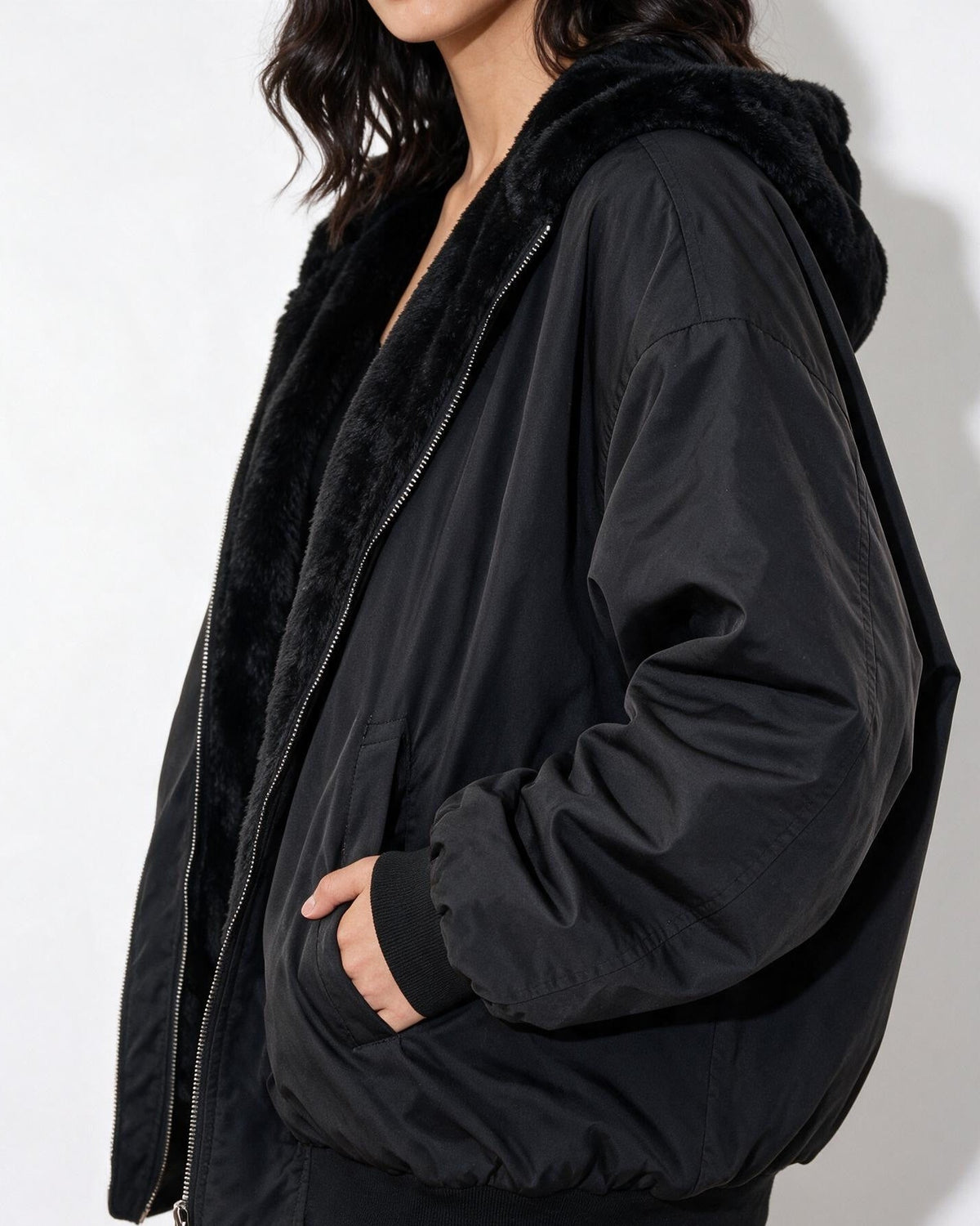 Loovay Nivelle Jas, Oversized Bomberjack met Teddyvoering