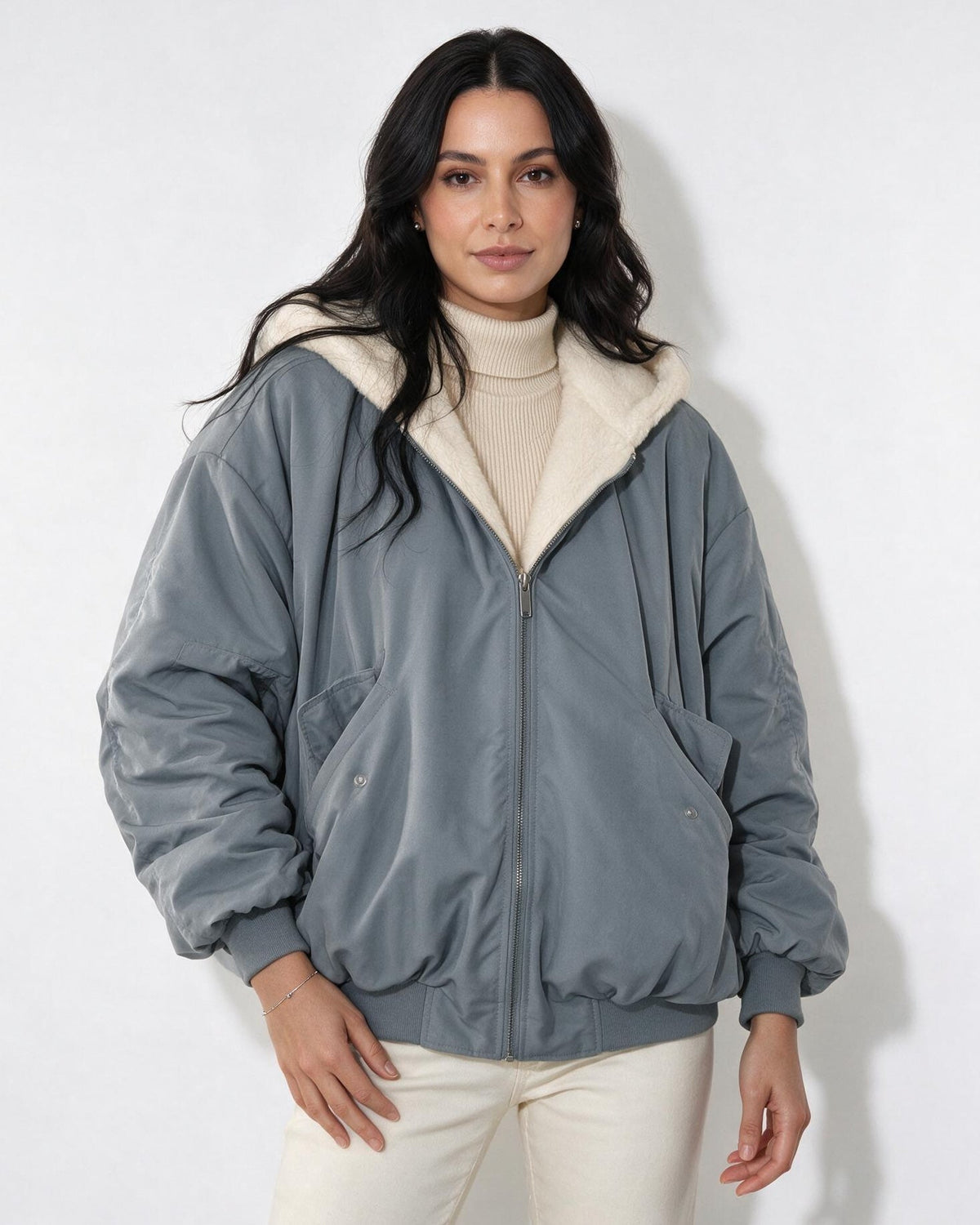Loovay Nivelle Jas, Oversized Bomberjack met Teddyvoering
