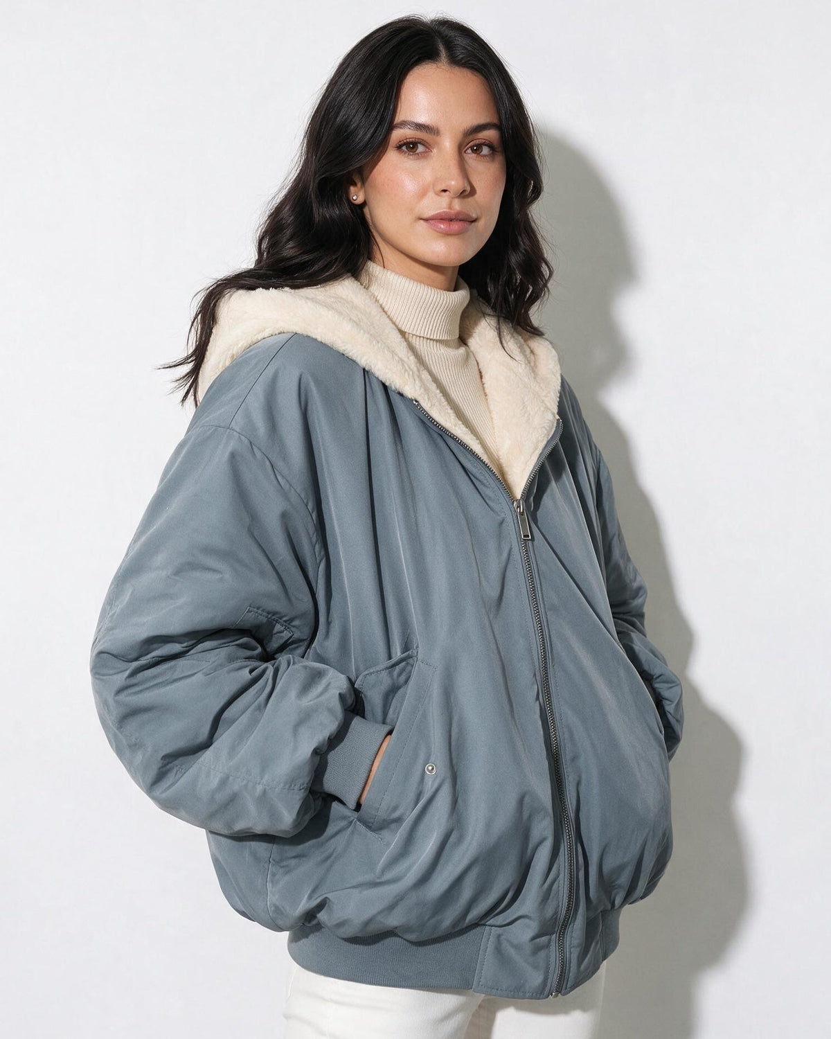 Loovay Nivelle Jas, Oversized Bomberjack met Teddyvoering