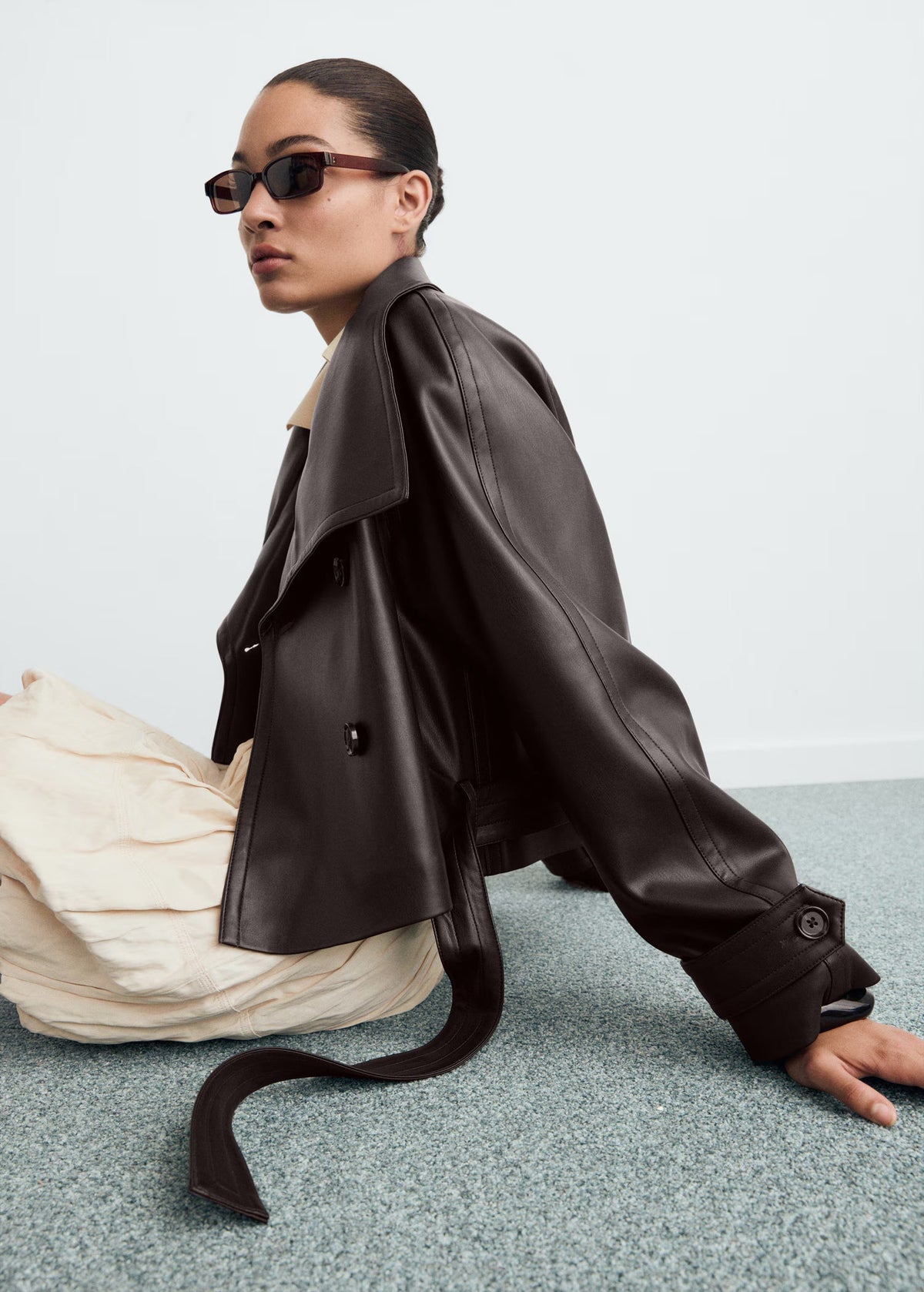 Loovay Lilovée Jas met Ceintuur en Reverskraag