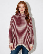 Loovay Marélisse Gestreepte Oversized Coltrui