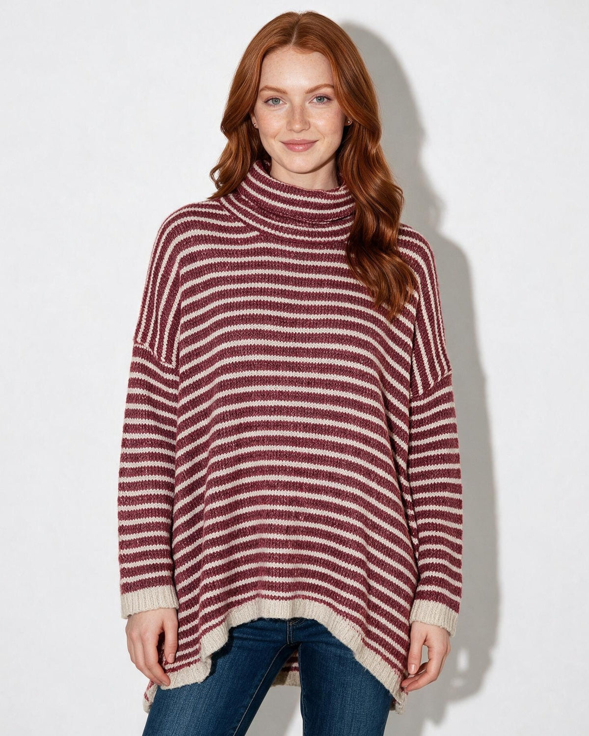 Loovay Marélisse Gestreepte Oversized Coltrui