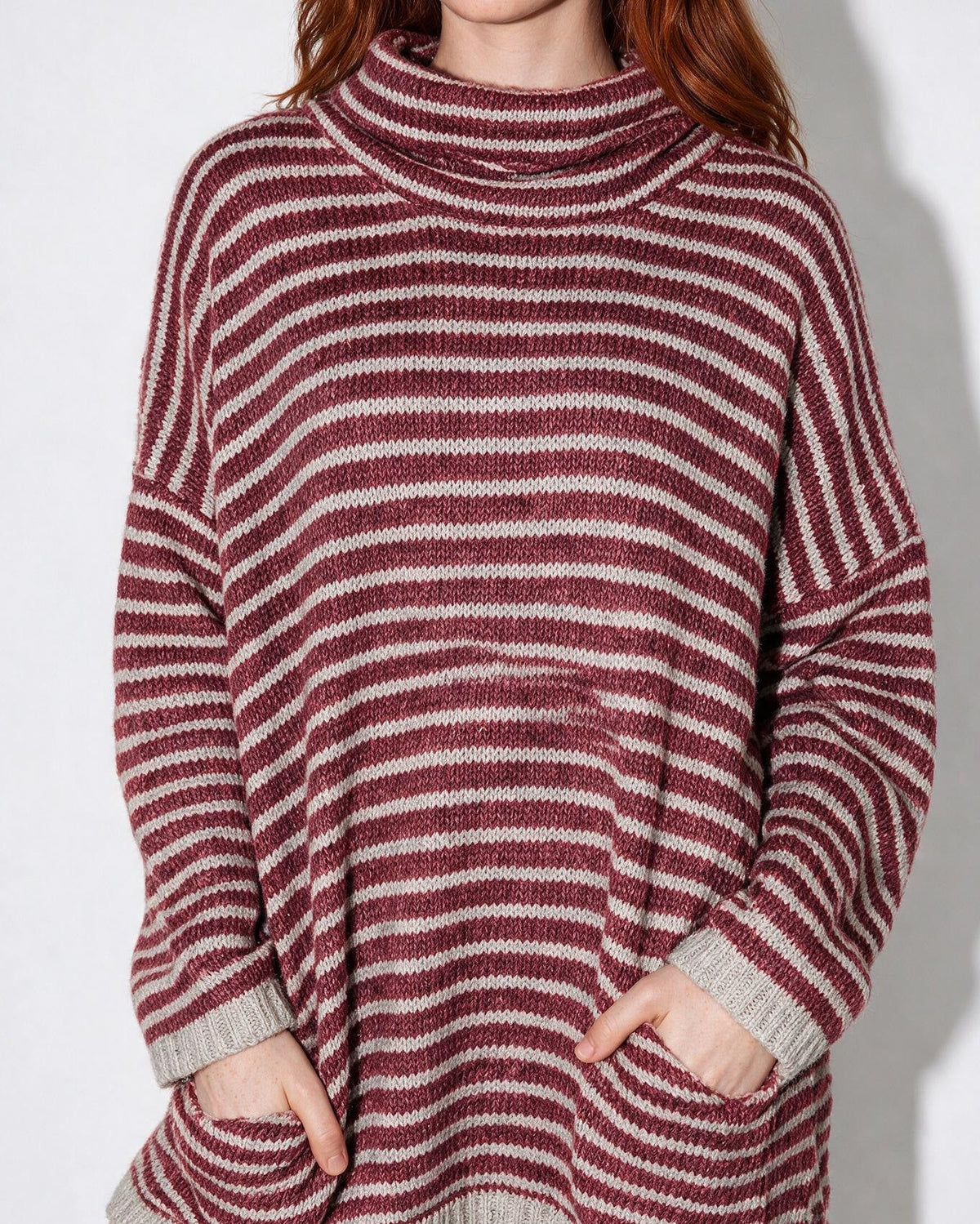 Loovay Marélisse Gestreepte Oversized Coltrui
