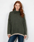 Loovay Marélisse Gestreepte Oversized Coltrui